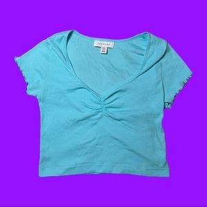 Top shop blue baby tee